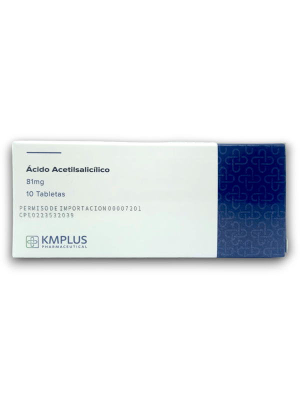 ACIDO ACETILSALICILICO 81 MG X 10 TAB (KMPLUS)