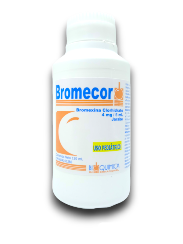 BROMECOR 4 MG /5 ML JBE FCO 120 ML (BROMEXINA)