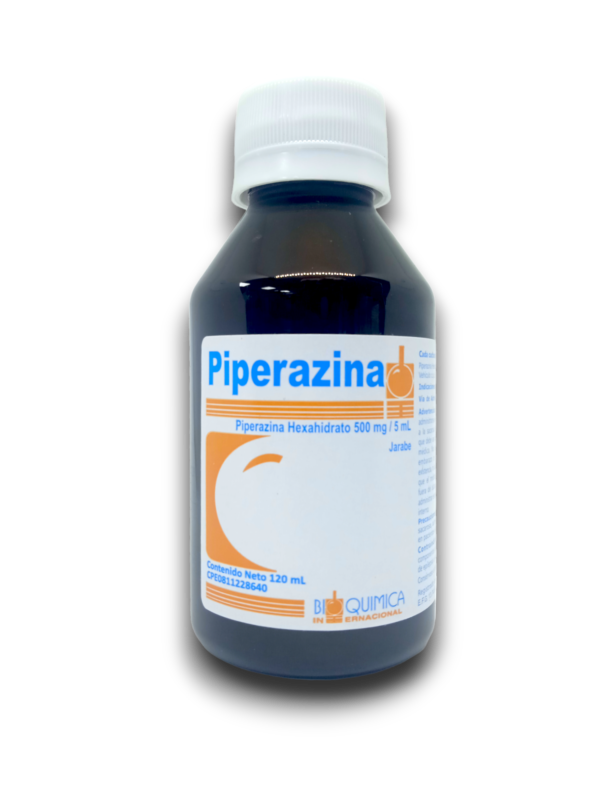 PIPERAZINA 500 MG /5 ML JBE 120 ML (BIOQUIMICA)