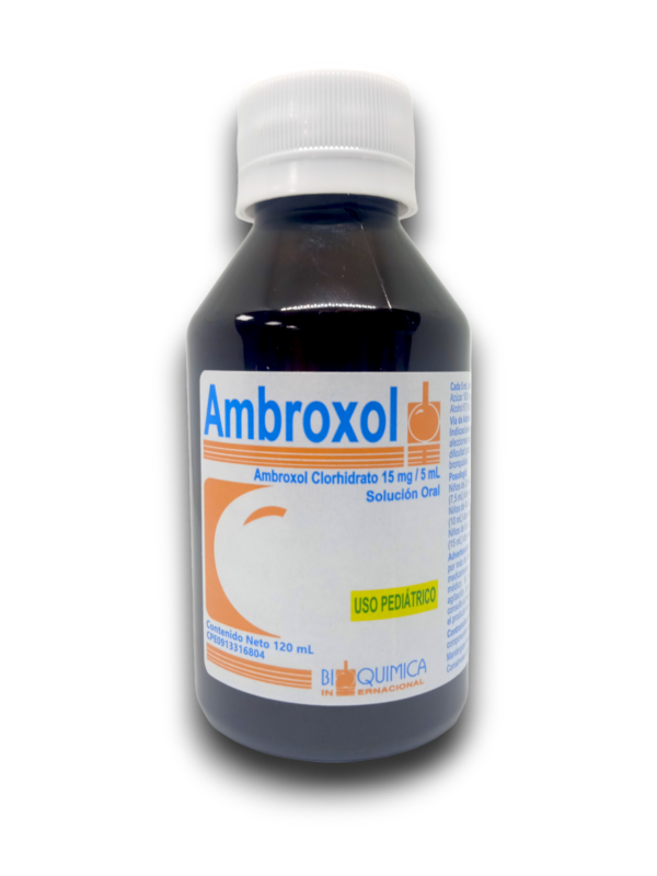 AMBROXOL 15 MG /5 ML SOL ORAL FCO 120 ML PED. (BIOQUIMICA)
