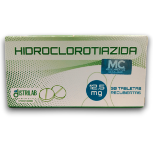HIDROCLOROTIAZIDA 12,5 G X 30 TAB (DISTRILAB)