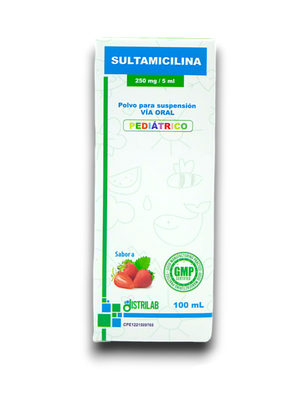 SULTAMICILINA 250 MG /5 ML SUSP ORAL FCO 100 ML (DISTRILAB)