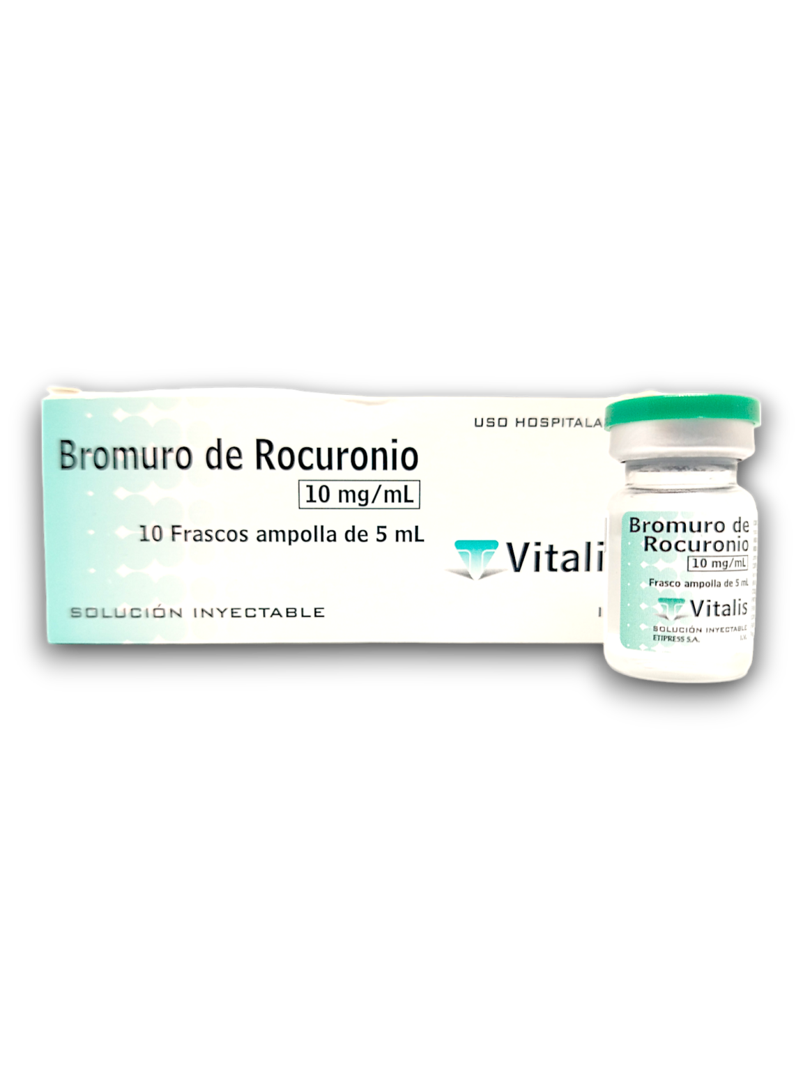 Rocuronio BROMURO DE ROCURONIO 50 MG /5 ML AMP (VITALIS) - Droguerías Ciccorp