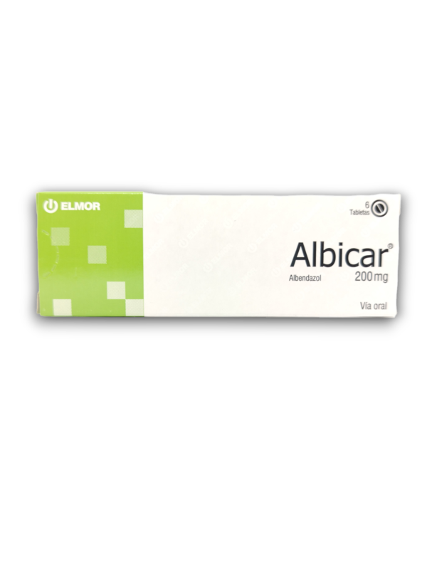 ALBICAR 200 MG X 6 TAB (ALBENDAZOL)