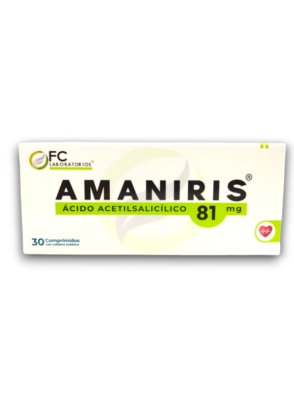 AMANIRIS 81 MG X 30 COMP REC (ACIDO ACETILSALICILICO)