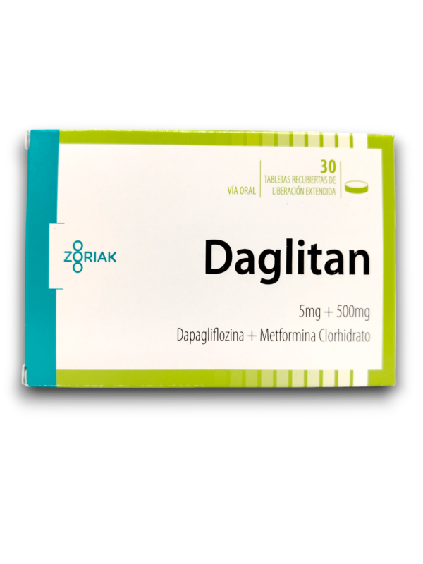 DAGLITAN 5 MG /500 MG X 30 TAB LIBERACION EXTENDIDA (DAPAGLIFLOZINA /METFORMINA)