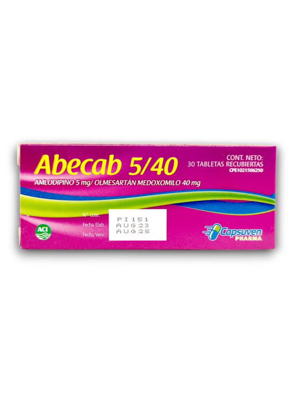 ABECAB (AMLODIPINA /VALSARTAN) 5 MG /40 MG X 30 TAB (CAPSUVEN)