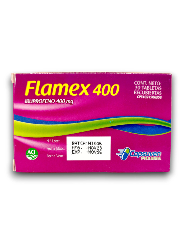 FLAMEX (IBUPROFENO) 400 MG X 30 TAB (CAPSUVEN)
