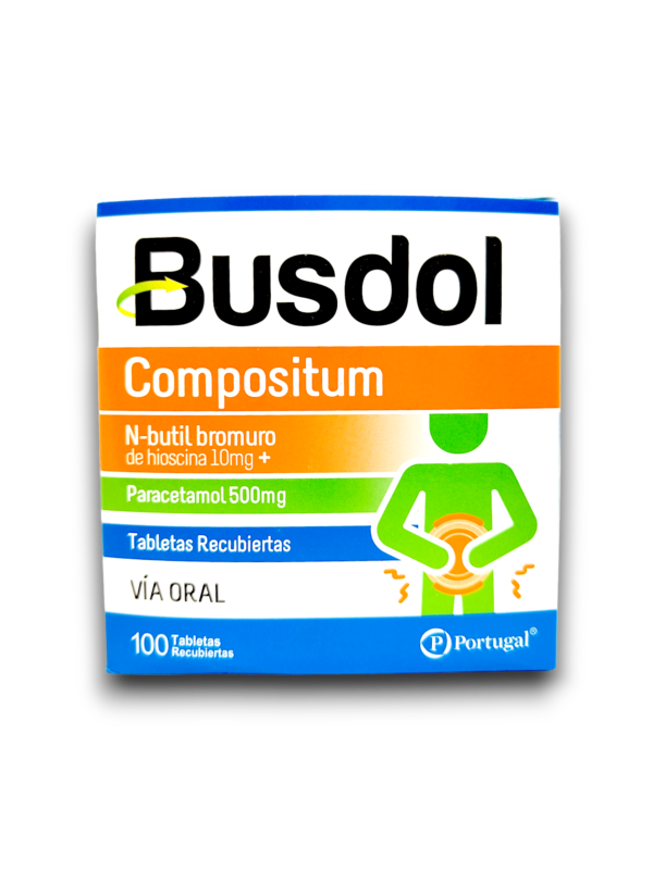 BUSDOL (HIOSCINA /PARACETAMOL) 10 MG /500 MG X 100 TAB REC (MVGA)