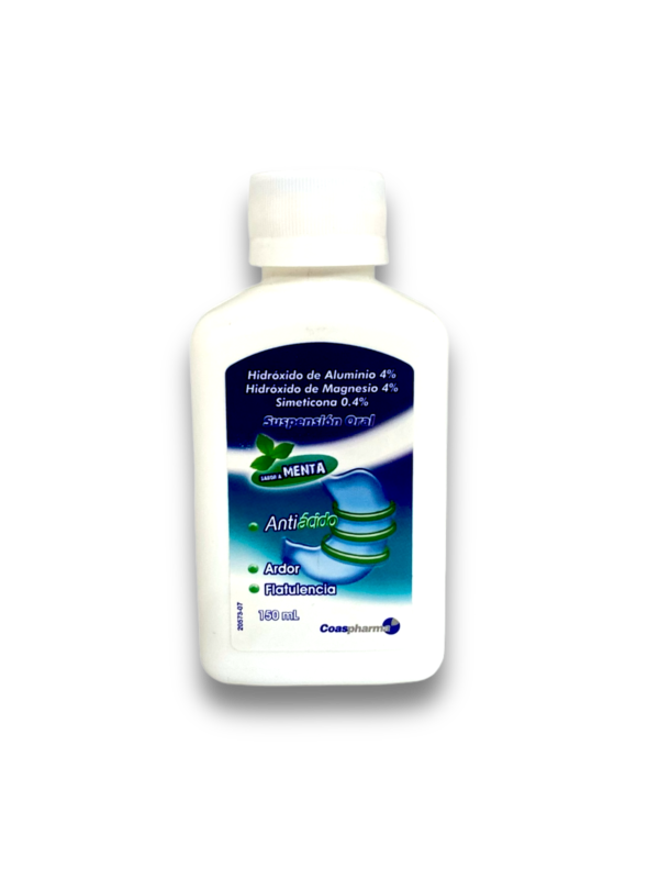 ANTIACIDO ANTIFLATULENTO MENTA 150 ML SUSP ORAL FCO (COASPHARMA)