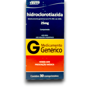HIDROCLOROTIAZIDA 25 MG X 30 COMP (TEUTO)