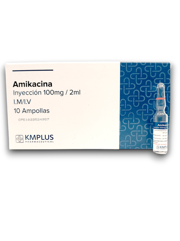 AMIKACINA 100 MG /2 ML I.V /I.M X 10 AMP (KMPLUS)