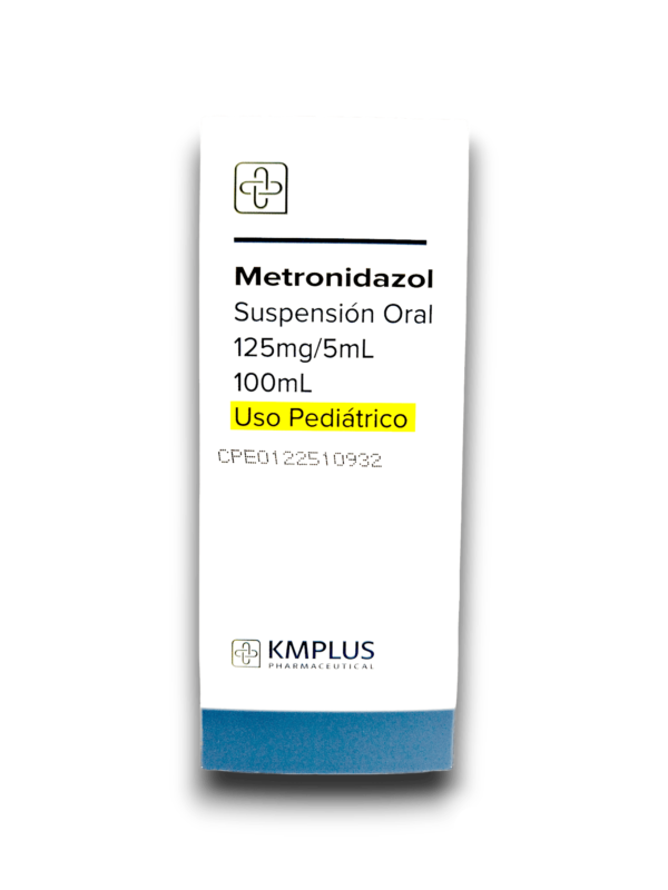 METRONIDAZOL 125 MG /5 ML SUSP ORAL FCO 100 ML (KMPLUS)