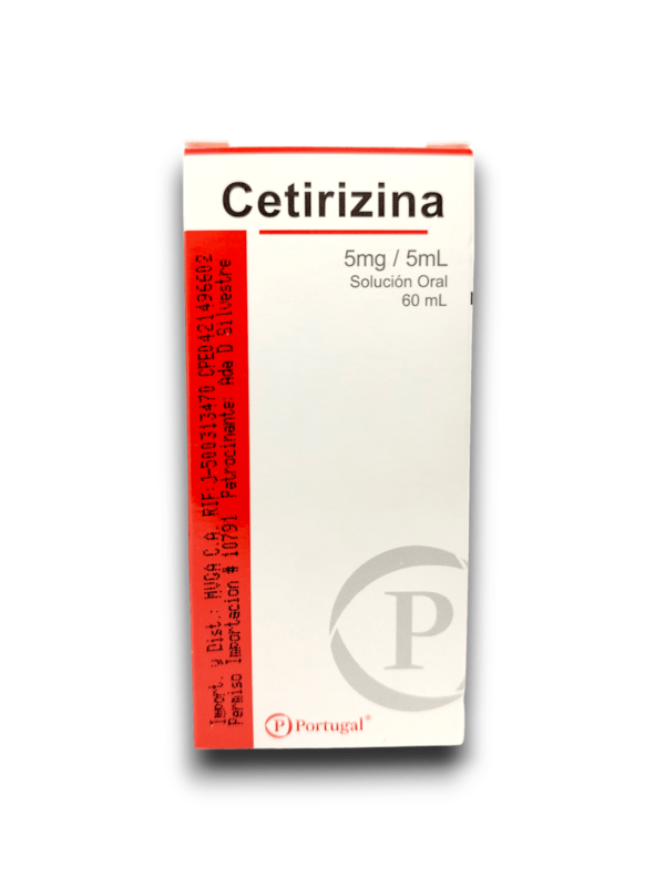 CETIRIZINA 5 MG /5 ML SOL ORAL FCO 60 ML (PORTUGAL)