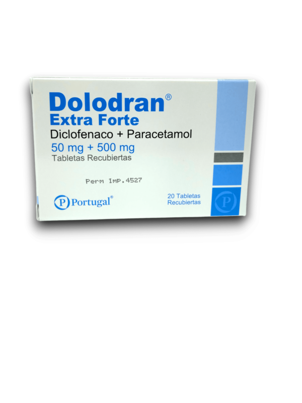 DOLODRAN EF 50 MG /500 MG X 20 TAB REC (DICLOFENAC /PARACETAMOL)