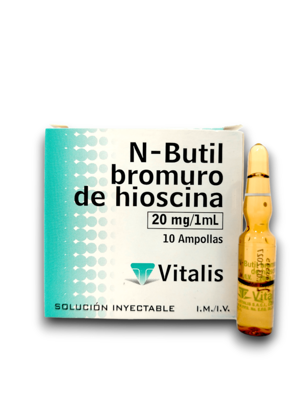 BROMURO HIOSCINA 20 MG AMP I.V /I.M (VITALIS)