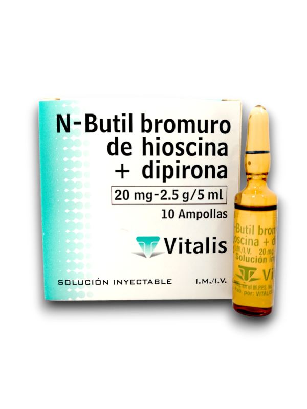 BROMURO DE HIOSCINA /DIPIRONA 20 MG /2,5 G AMP (VITALIS)