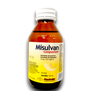 MISULVAN COMP.(AMBROXOL /CLEMBUTEROL) 15 MG /0.01 MG /5 ML JBE AD FCO 120 ML (PLUSANDEX)