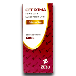 CEFIXIMA 100 MG /5 ML SUSP ORAL FCO 60 ML (ZUZU)