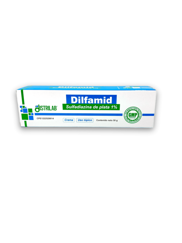 DILFAMID (SULFADIAZINA DE PLATA) 1% 50 G CREMA (DISTRILAB)