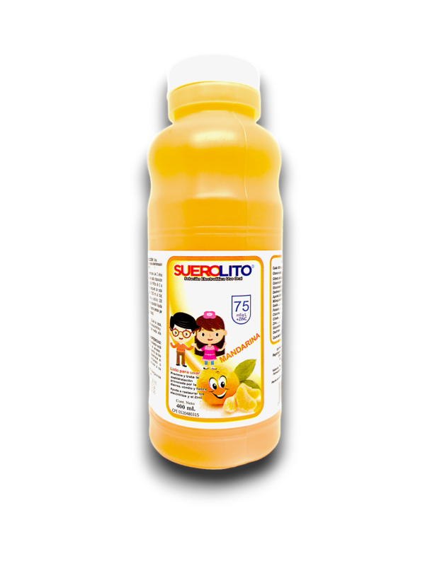 SUEROLITO 400 ML  75 mEq/L + ZINC USO ORAL SABOR A MANDARINA