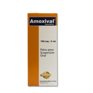 AMOXIVAL (AMOXICILINA) 750 MG /5 ML SUSP ORAL 70 ML (VALMORCA)