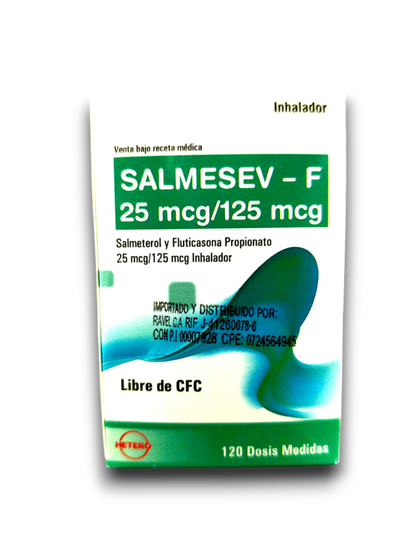 SALMESEV-F (SALMETEROL /FLUTICASONA) 25 MCG /125 MCG PUFF 120 DOSIS (RAVEL)