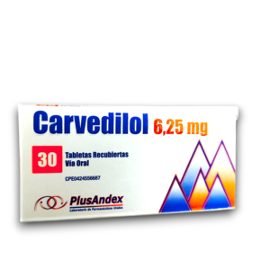 CARVEDILOL 6,25 MG X 30 TAB (PLUSANDEX)