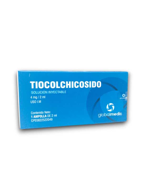 TIOCOLCHICOSIDO 4 MG /2 ML AMP I.M (GLOBALMEDIC)