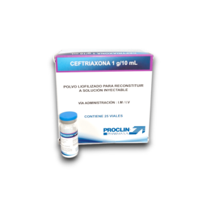 CEFTRIAXONA 1 G AMP I.V (PROCLIN)