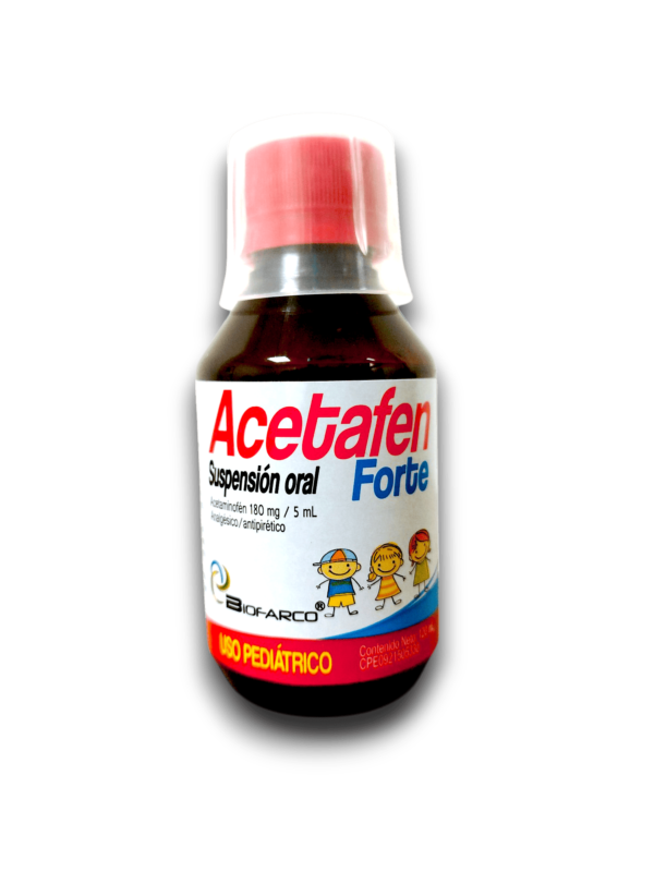 ACETAFEN FORTE (ACETAMINOFEN) 180 MG /5 ML SUSP ORAL FCO 120 ML (BIOFARCO)