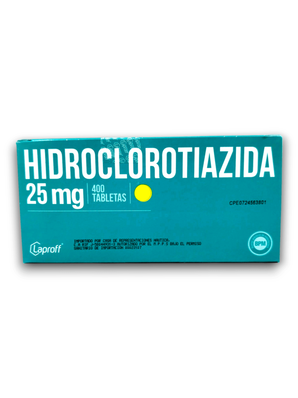 HIDROCLOROTIAZIDA 25 MG X 400 TAB (LAPROFF)