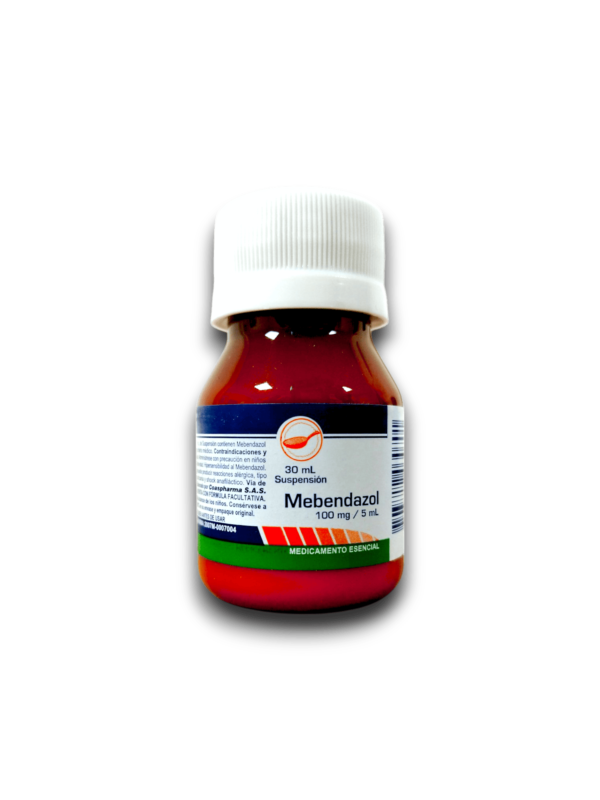 MEBENDAZOL 100 MG /5 ML SUSP ORAL FCO 30 ML (COASPHARMA)