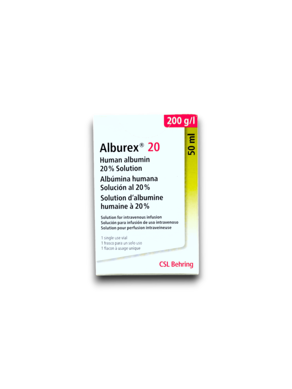 ALBUMINA HUMANA 20 % 50 ML
