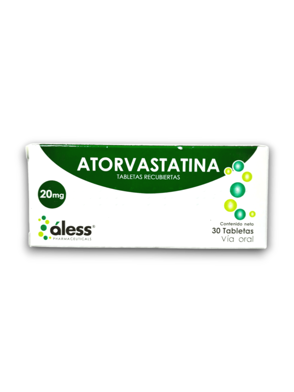 ATORVASTATINA 20 MG X 30 TAB REC (ALESS)