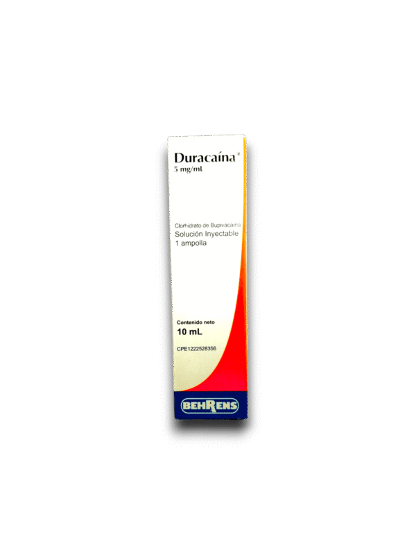 DURACAINA (BUPIVACAINA) 5 MG /ML SOL INY 10 ML (BEHRENS)