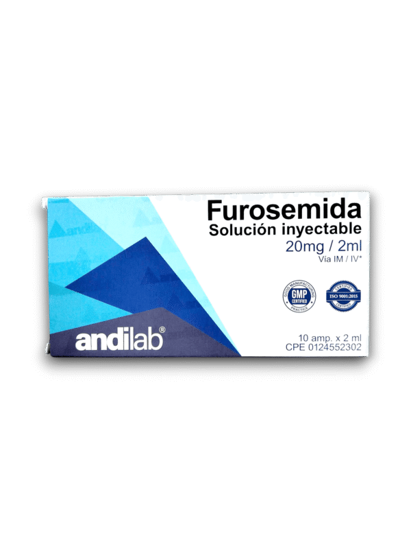 FUROSEMIDA 20 MG /2ML AMP I.V /I.M X 10 AMP (ANDILAB)