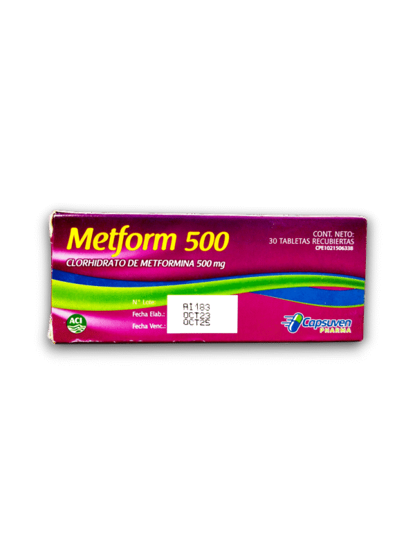 METFORM (METFORMINA) 500 MG X 30 TAB (CAPSUVEN)