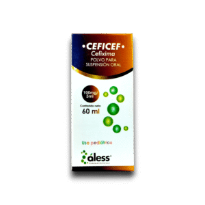 CEFICEF (CEFIXIMA) 100 MG /5 ML SUSP ORAL FCO 60 ML (ALESS)