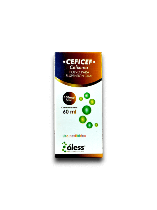 CEFICEF (CEFIXIMA) 100 MG /5 ML SUSP ORAL FCO 60 ML (ALESS)
