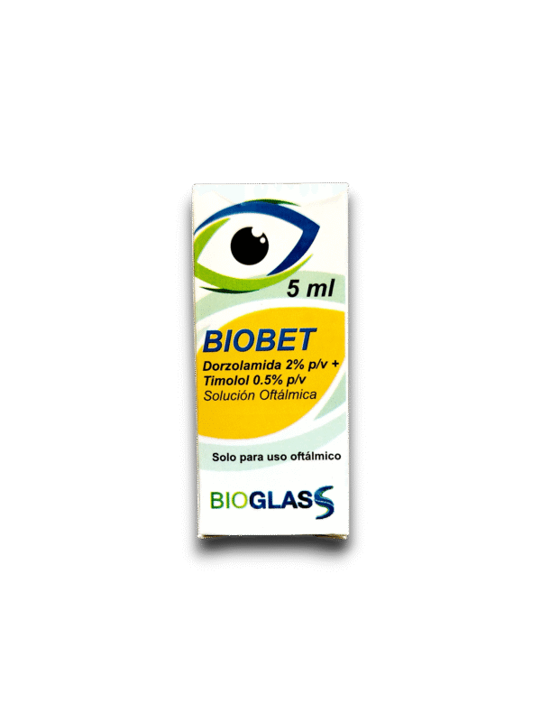BIOBET (DORZALOMADA /TIMOLOL) 2 % /0.5% FCO OFT 5 ML (BIOGLAS)
