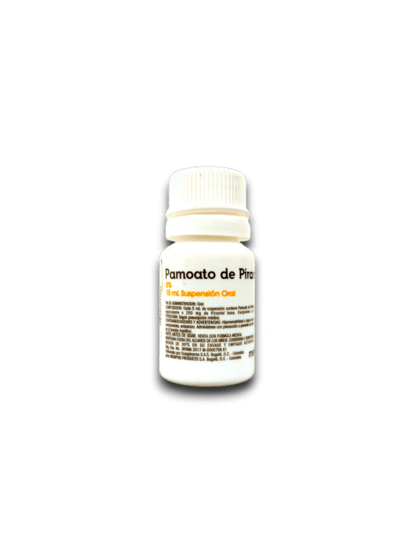 PAMOATO DE PIRANTEL 250 MG /5ML SUSP ORAL FCO 15 ML (MEMPHIS)