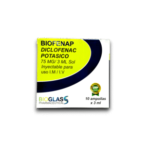 BIOFENAC (DICLOFENAC POT) 75 MG /3 ML X 10 AMP I.V /I.M (BIOGLAS)