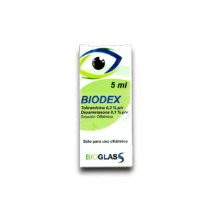 BIODEX (TOBRAMICINA /DEXAMETASONA) 0.3 % /0.1 % FCO OFT 5 ML (BIOGLAS)