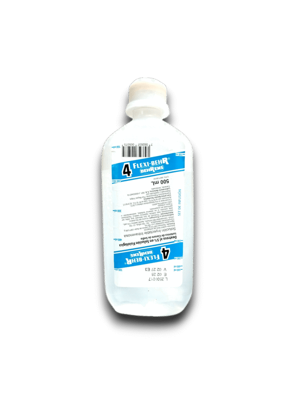 SOLUCION CLORURO DE SODIO 0,9 % /DEXTROSA 5 % 500 ML N°4 (BEHRENS)