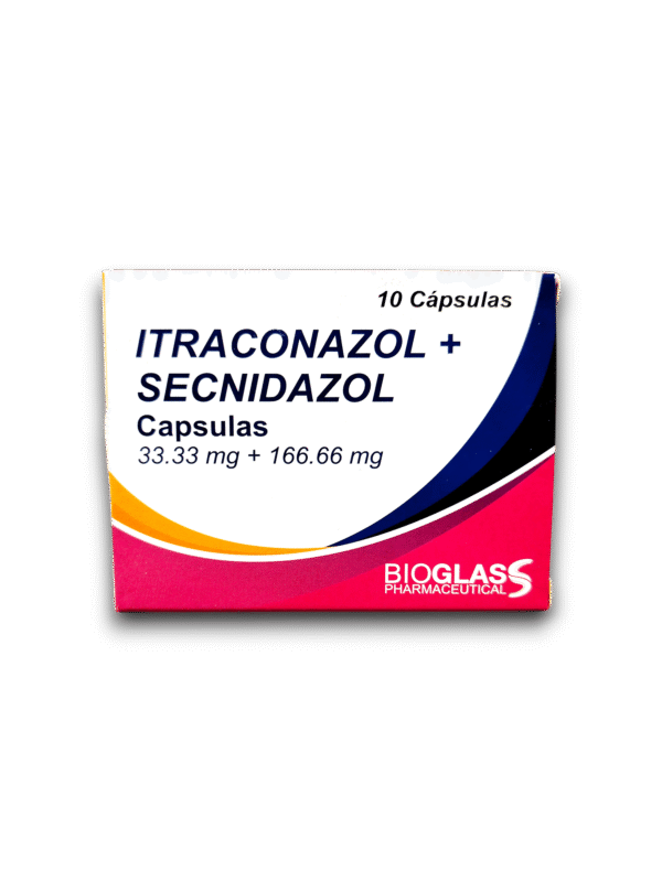 ITRACONAZOL /SECNIDAZOL 33.33 MG /166.6 MG X 10 CAP (BIOGLASS)