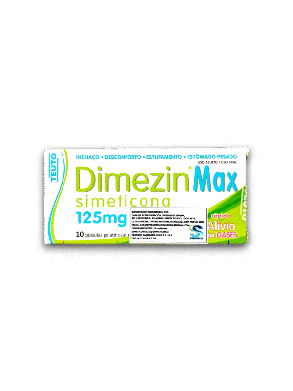 DIMEZIN (SIMETICONA) 125 MG X 10 COMP (TEUTO)