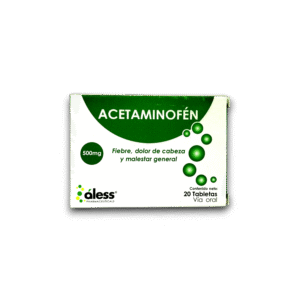 ACETAMINOFEN 500 MG X 20 TAB (ALESS)