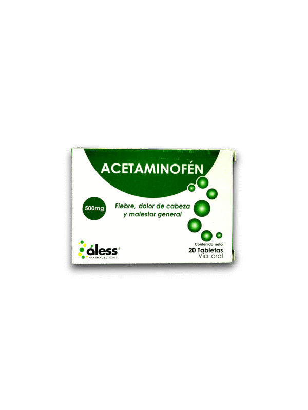 ACETAMINOFEN 500 MG X 20 TAB (ALESS)