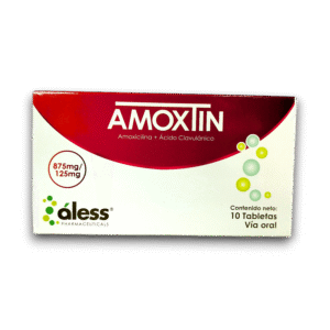 AMOXTIN (AMOXICILINA /AC CLAVULANICO) 875 MG /125 MG X 10 TAB (ALESS)